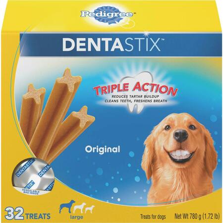 PEDIGREE 32ct Lrg Dntl Treat, 2PK 798272